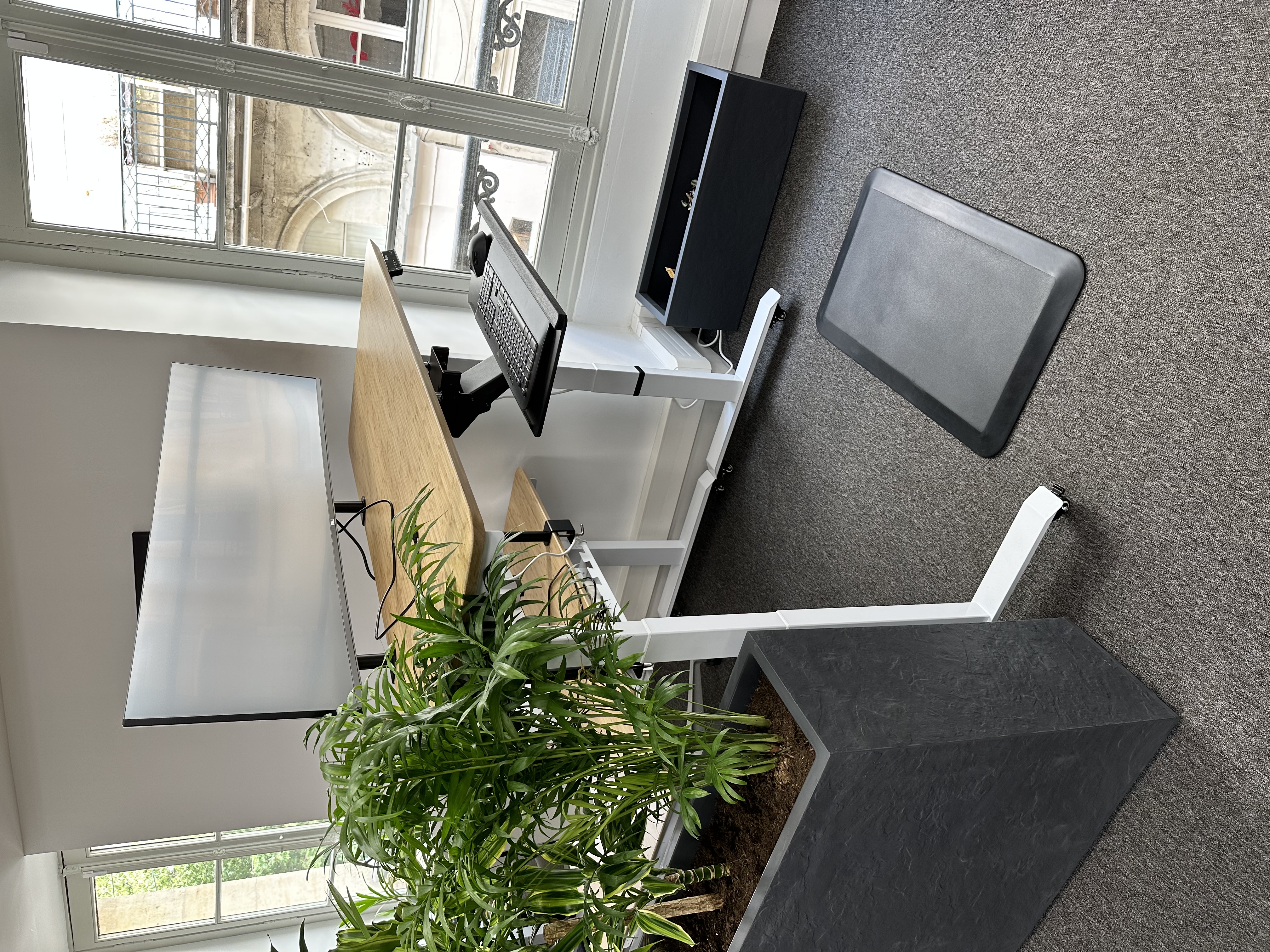 An ergonomic standing arrangement