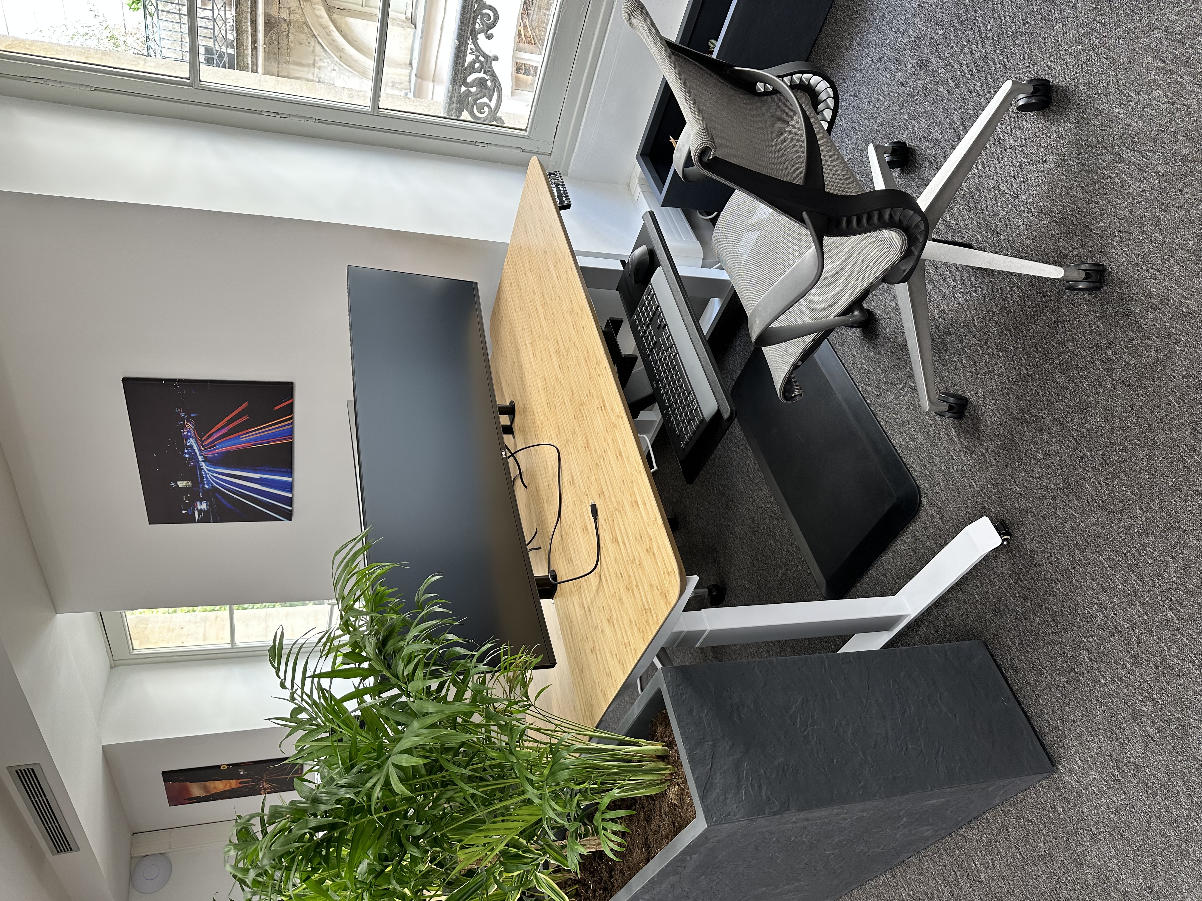 An ergonomic sitting arrangement